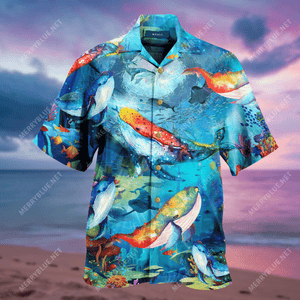 Amazing Whale Unisex Hawaiian Shirt, Christmas Gift