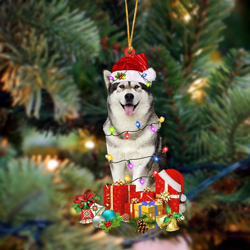 Alaskan Malamute-Dog Be Christmas Tree Hanging Christmas Plastic Hanging Ornament, Christmas Ornament Gift, Christmas Gift, Christmas Decoration