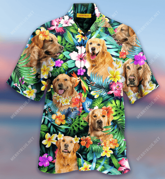 Aisghabháil Órga Agus Bláthanna Léine Aloha Haváís Shorts Haváís Gearr Muinchille Trá, Bronntanas Léine Haváíais, Bronntanas Nollag