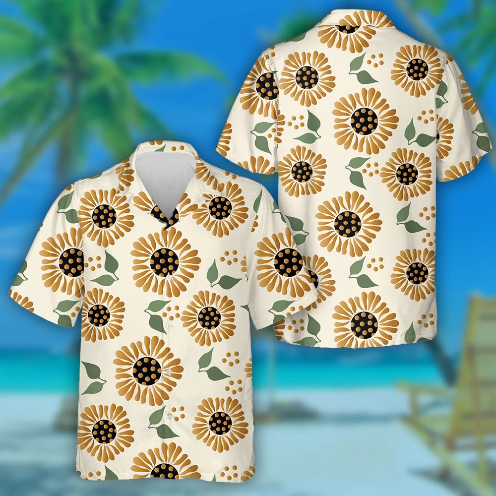 Lus na Gréine Tarraingteach le Poncanna Patrún Síolta Agus Duilleoga Léine Haváís, Bronntanas Léine Haváís, Bronntanas Nollag