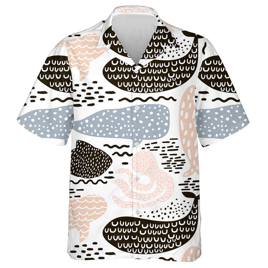 Ainmhithe Farraige Míol Mór agus Octopus Dearadh Dathanna Pastel Léine Haváís, Bronntanas Léine Haváís, Bronntanas Nollag