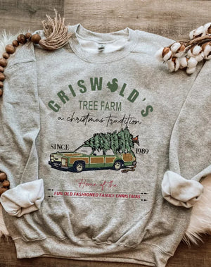 Griswold's Tree Farm Since 1989 Sweatshirt, Christmas Sweatshirt, Christmas Shirt, Christmas Sweatshirt Cute, Christmas Winter Sweatshirt