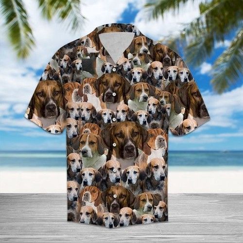 English Foxhound Hawaiian Shirt Summer_Hawaiian Shirt Gift, Christmas Gift