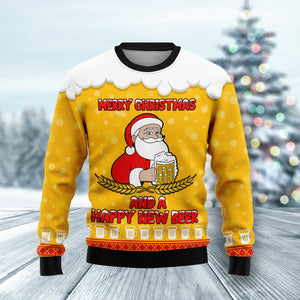 Merry Christmas And A Happy New Beer Ugly Christmas Sweater, Christmas Ugly Sweater,Christmas Gift,Gift Christmas 2022