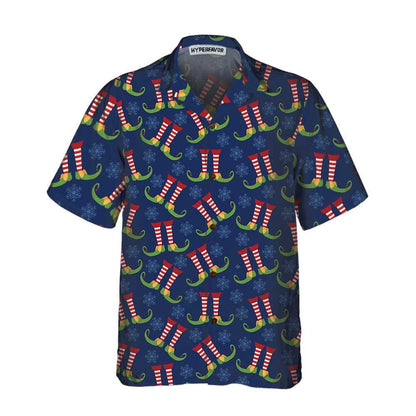 Christmas Elves Legs Gift For Holiday Hawaiian Shirt, Hawaiian For Gift