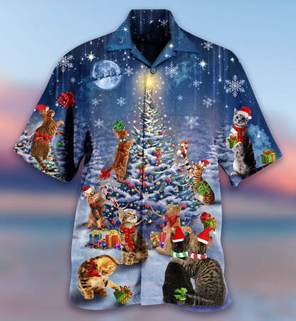 Cats Love Christmas - Hawaiian Shirt, Hwaiian For Gift