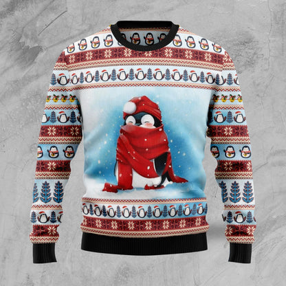 Love Penguin mná &amp; fir unisex, meaitseáil lánúin, cairde, leannán penguin, teaghlaigh greannmhar geansaí gránna saoire na Nollag teaghlaigh, geansaí gránna Nollag