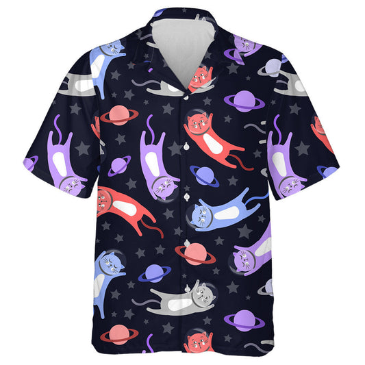 Cait Chartúin spásairí ag eitilt i measc pláinéid agus réalta Léine haváí, bronntanas Léine haváíais, bronntanas Nollag