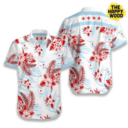 Chicago Proud Hawaiian Hawaii Shirt_Hawaiian Shirt Gift, Christmas Gift