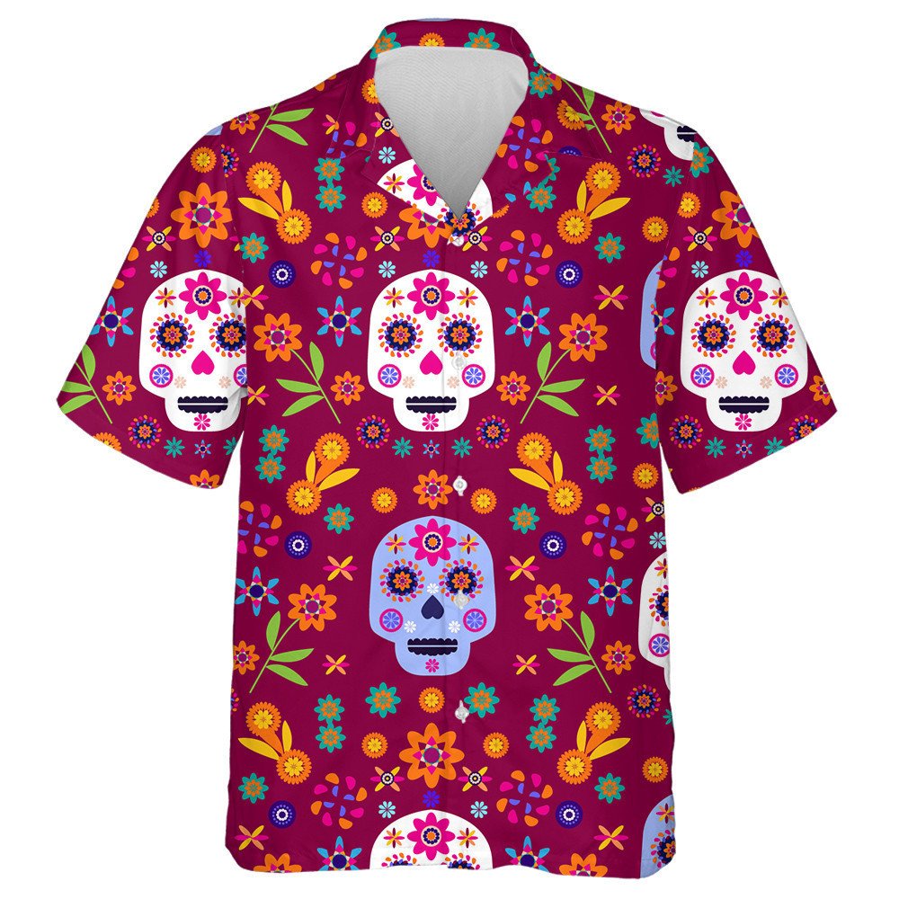 Vintage Hand Drawn Sunflowers On Navy Background Hawaiian Shirt, Hawaiian Shirt Gift, Christmas Gift