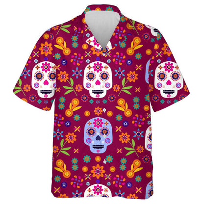 Vintage Hand Drawn Sunflowers On Navy Background Hawaiian Shirt, Hawaiian Shirt Gift, Christmas Gift