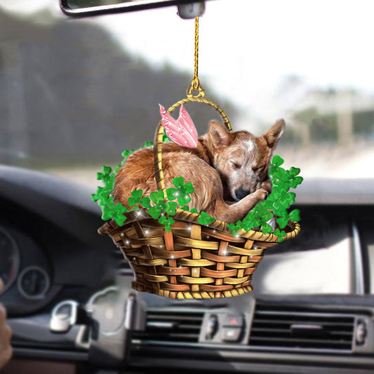 Heeler Sleeping Lucky Fairy Two Sided Hanging Ornament, Christmas Decoration