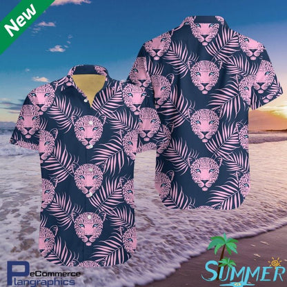 Leopard Aloha Shirt Hawaiian Aloha Shirt Hawaiian Shorts Beach Short Shirt, Hawaiian Shirt Gift, Christmas Gift