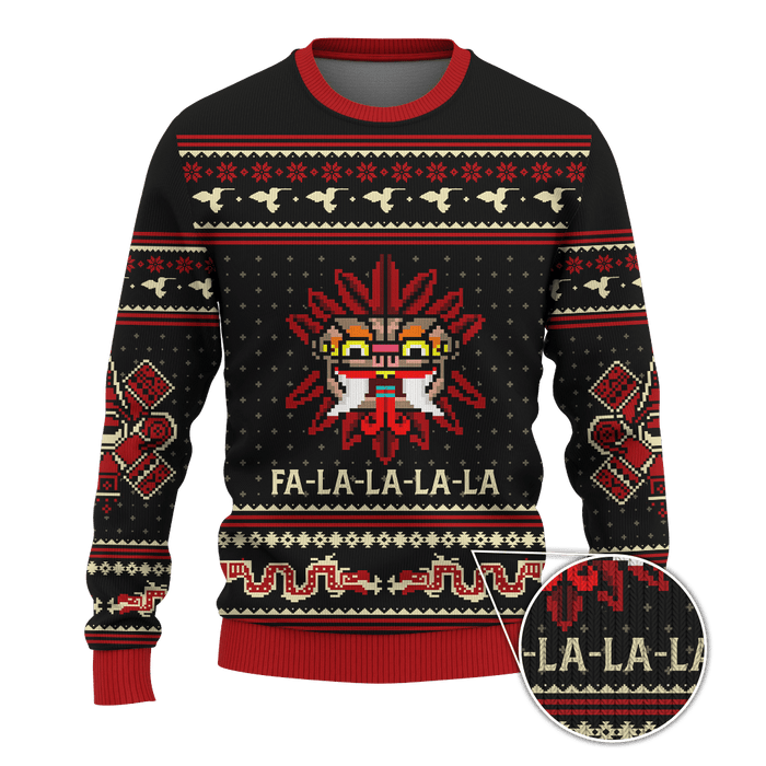 Falalala Aztec Aztec Maya Mexica Christmas Sweater, Christmas Gift, Gift Christmas 2024