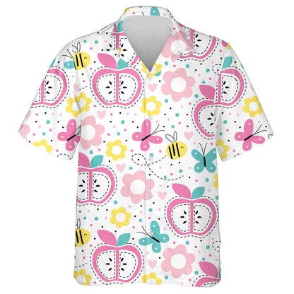 Úll Bándearg Lámhtharraingthe Le Croí Agus Féileacáin Léine Haváí, Bronntanas Léine Haváíais, Bronntanas Nollag