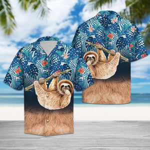 3D Sloth Hawaiian Shirt, Christmas Gift