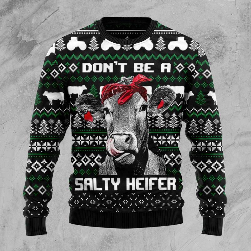 Cow Heifer Ugly Christmas Sweater, Christmas Ugly Sweater,Christmas Gift,Gift Christmas 2022