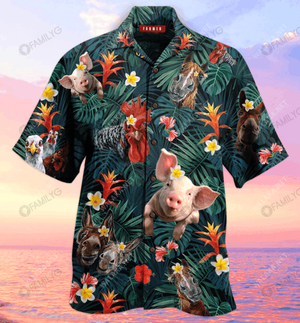 Amazing Farm Life Unisex Hawaiian Shirt, Hawaiian Shirt Gift, Christmas Gift