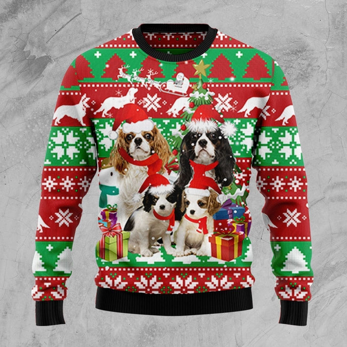 Cavalier King Charles Spaniel Family Ugly Christmas Sweater,Christmas Gift,Gift Christmas 2022