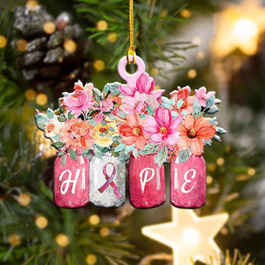 Bc Hope Shape Ornament, Christmas Ornament Gift, Christmas Gift, Christmas Decoration