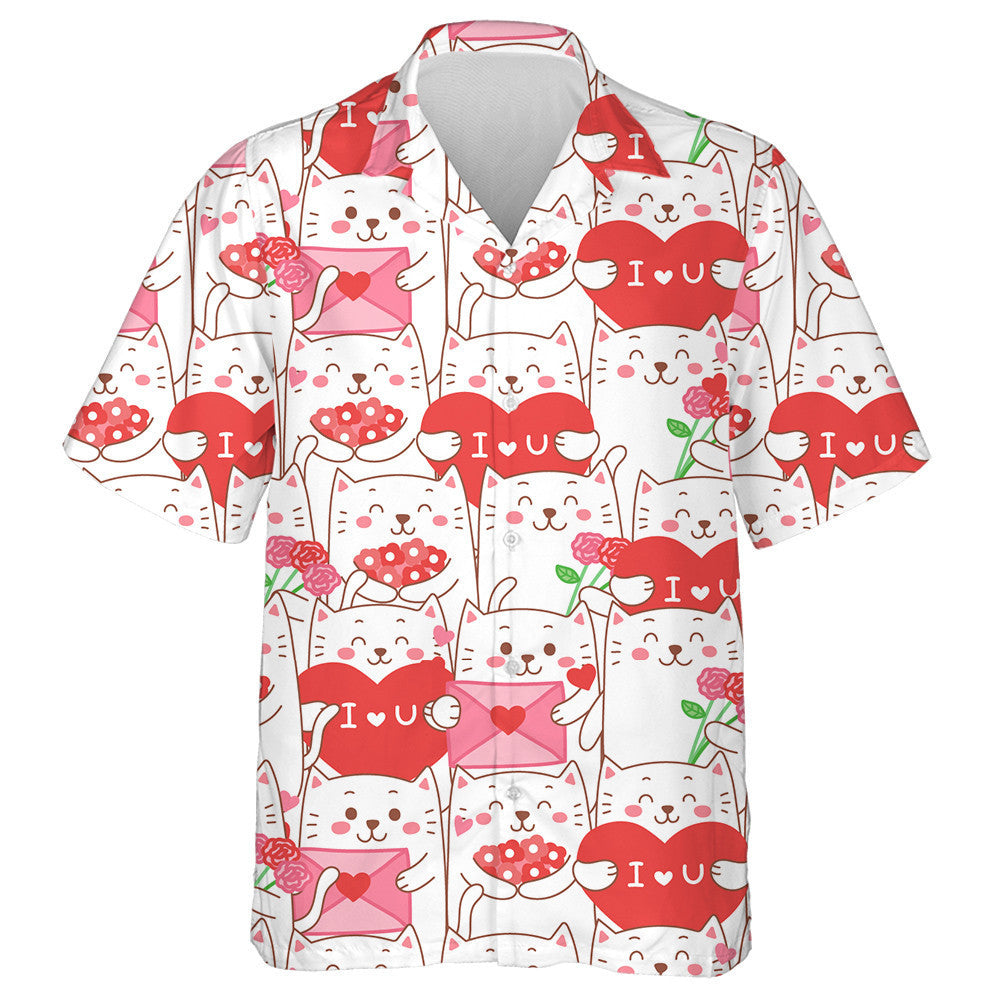 Cartún Cat gleoite Do Léine Haváís Lá Vailintín, Bronntanas Léine Haváí, Bronntanas Nollag