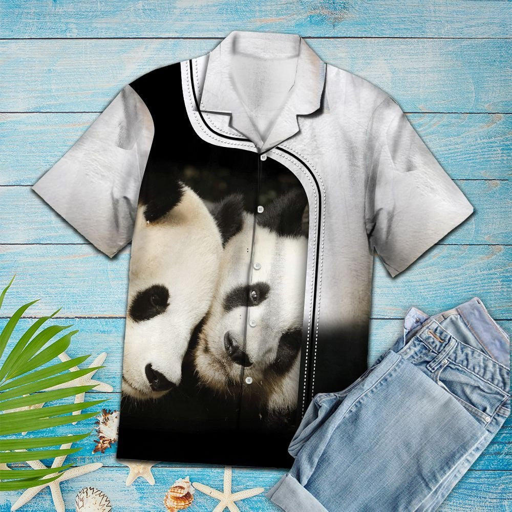 Patrún Gleoite Mam Panda Giant Agus Leanbh Léine Haváís, Bronntanas Léine Haváís, Bronntanas Nollag