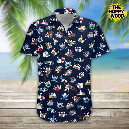 Bowling 3D Hawaiian Hawaii Shirtâ€“ Dnstyles,Hawaiian Shirt Gift, Christmas Gift