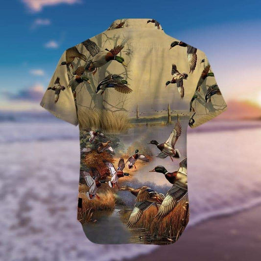 Buy Ducks Vintage Hawaiian Aloha Shirts-Hawaiian Shirt Gift, Christmas Gift