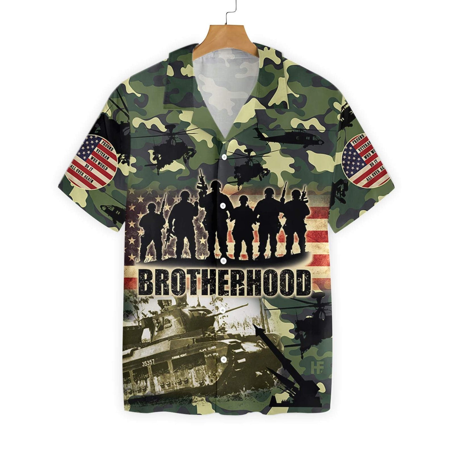 Go raibh maith agat As Do Dhearadh Duaithníochta Bráithreachas Brave Léine Haváís, Bronntanas Léine Haváís, Bronntanas Nollag