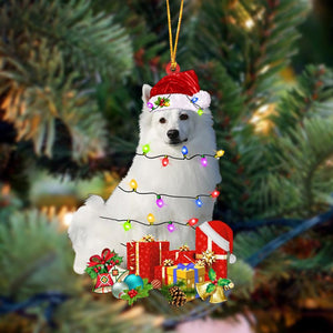 American Eskimo-Dog Be Christmas Tree Hanging Christmas Plastic Hanging Ornament, Christmas Ornament Gift, Christmas Gift, Christmas Decoration