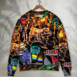 Drum Is My Life Light Colorful Style Ugly Christmas Sweater, Christmas Gift, Gift Christmas 2024