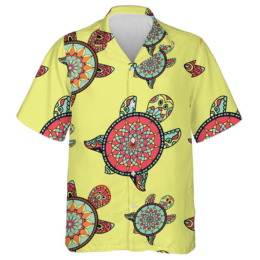 Sea Turtles Family In Oriental Style Hawaiian Shirt,Hawaiian Shirt Gift, Christmas Gift
