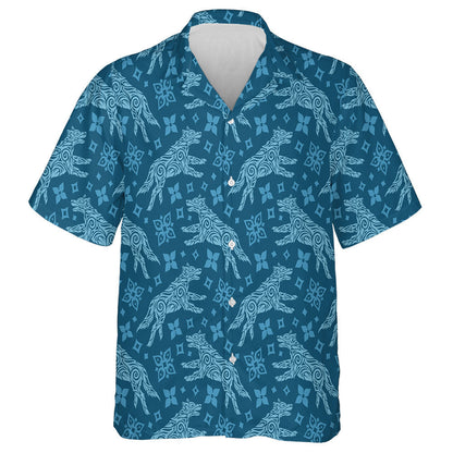 Beautiful Winter With Northern Wolf And Snowflakes Hawaiian Shirt, Hawaiian Shirt Gift, Christmas Gift