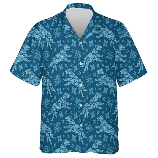 Beautiful Winter With Northern Wolf And Snowflakes Hawaiian Shirt, Hawaiian Shirt Gift, Christmas Gift