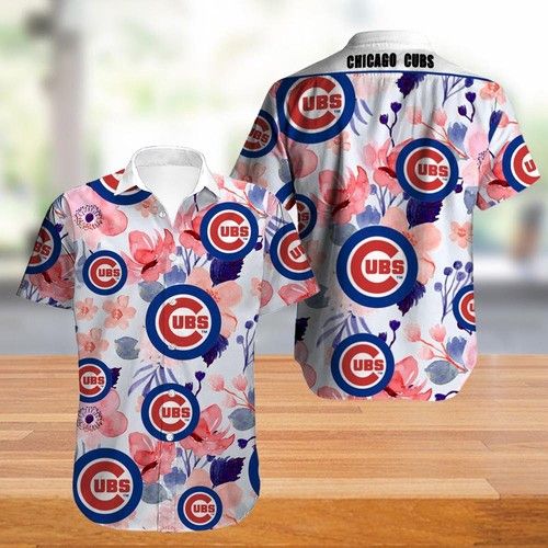 Chicago Cubs Hawaiian Shirt_Hawaiian Shirt Gift, Christmas Gift