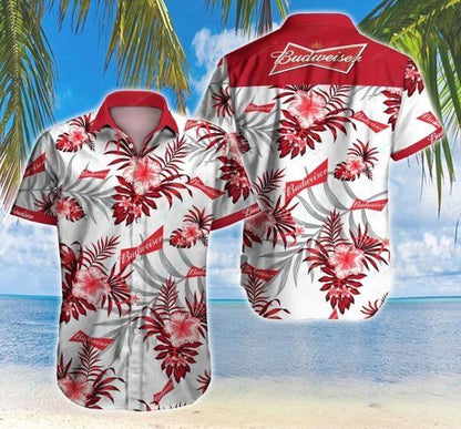Budweiser Hawaiian Shirt Ver2, Hawaiian Shirt Gift, Christmas Gift