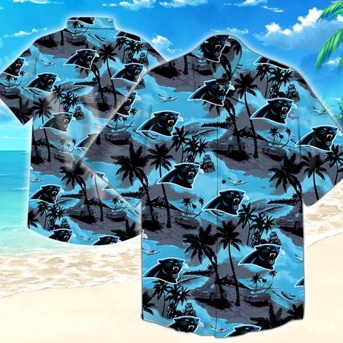 Carolina Panthers Hawaiian Shirt_Hawaiian Shirt Gift, Christmas Gift