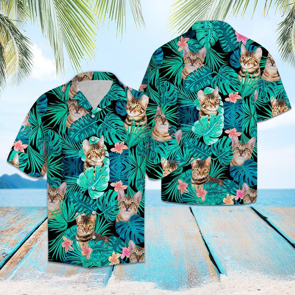Toyer Spring Tropical Jungle Design Hawaiian Shirt,Hawaiian Shirt Gift, Christmas Gift