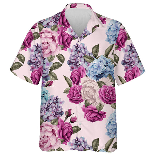 Uiscedhath Vintage Pink Rose Solas Gorm Patrún Floral Léine Haváís, Bronntanais Léine Haváís, Bronntanas Nollag