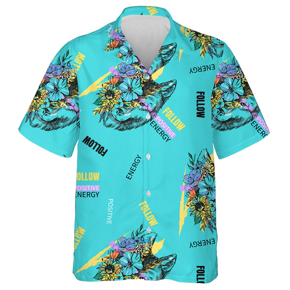 Bláthanna Agus Ceann Mac Tíre ar Léine Turquoise Haváís, Bronntanas Léine Haváise, Bronntanas Nollag