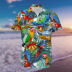 Parrot Christmas So Cute Design Hawaiian Shirt, Hawaiian Shirt Gift, Christmas Gift