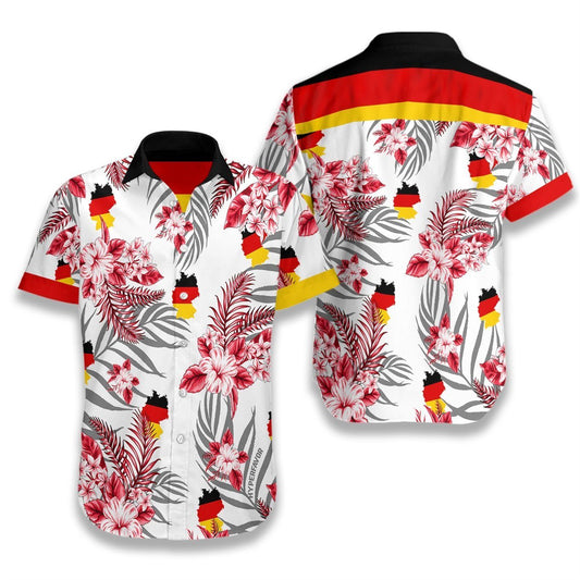 Germany Ez05 1007 Hawaiian Aloha Shirt Hawaiian Shorts Beach Short Sleeve, Hawaiian Shirt Gift, Christmas Gift
