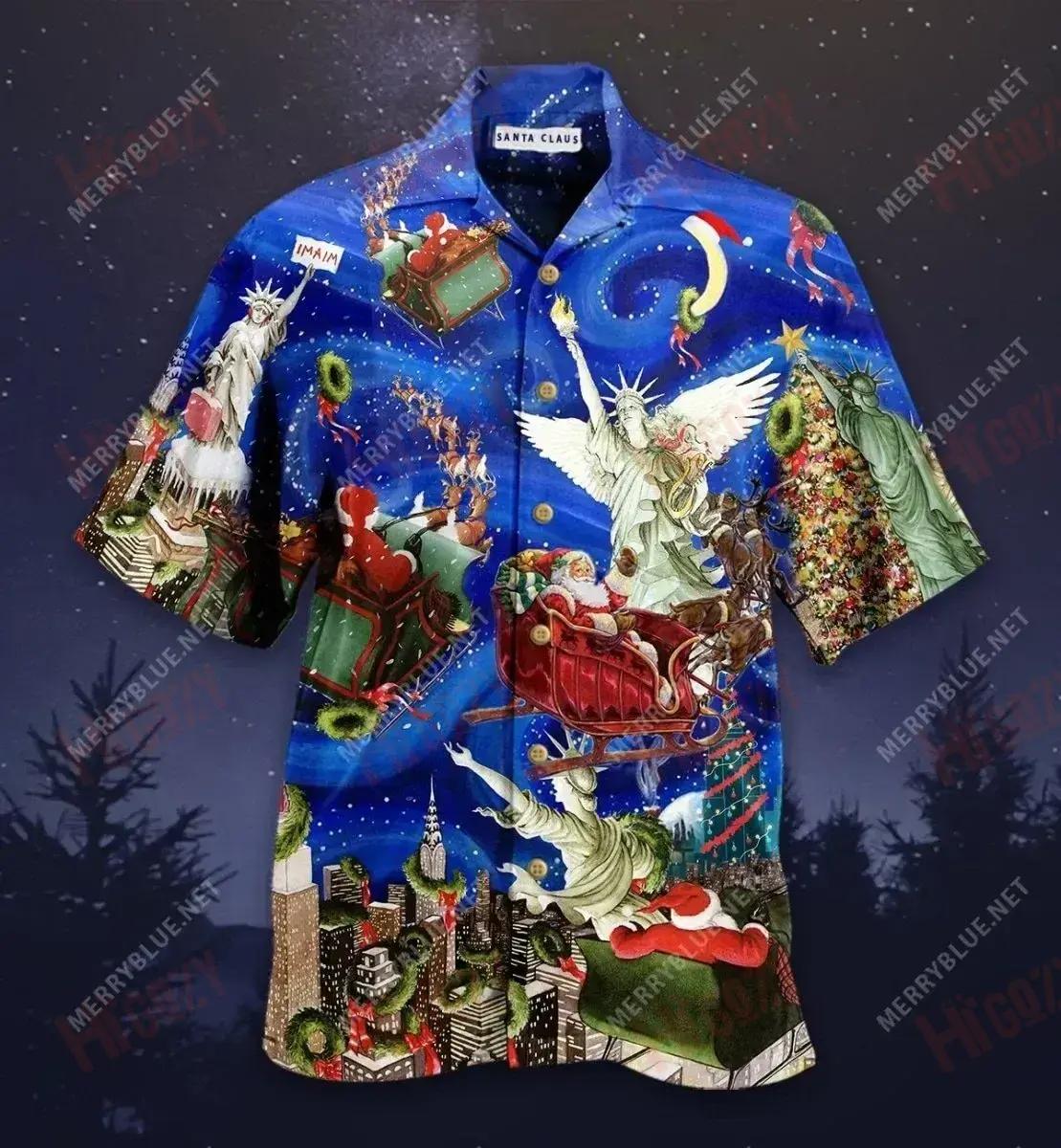 Dear Santa, Give Me Liberty N Christmas Short Hawaiian Shirt Hobbies Aloha Shirt Hawaiian Crazy Shirts Funny Hawaiian Shirts, Hawaiian Shirt Gift, Christmas Gift