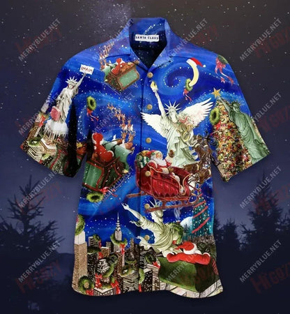 Dear Santa, Give Me Liberty N Christmas Short Hawaiian Shirt Hobbies Aloha Shirt Hawaiian Crazy Shirts Funny Hawaiian Shirts, Hawaiian Shirt Gift, Christmas Gift