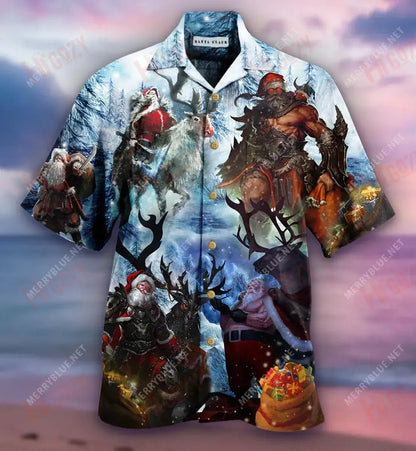 Fan Cool Daidí na Nollag Léine Ghearr Muinchille Unisex Léinte T an tSamhraidh haváíais Léinte Greannmhar Haváise, Bronntanas Léine Haváise, Bronntanas Nollag