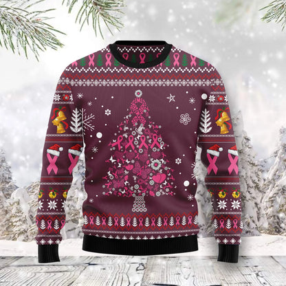 Crann Nollag Ailse Cíche mná &amp; fir unisex, meaitseáil lánúin, cairde, teaghlaigh greannmhar bronntanais geansaí gránna saoire na Nollag
