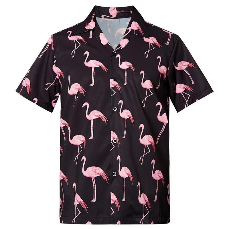 Buy Mens Hawaiian Shirts Flamingo-Hawaiian Shirt Gift, Christmas Gift