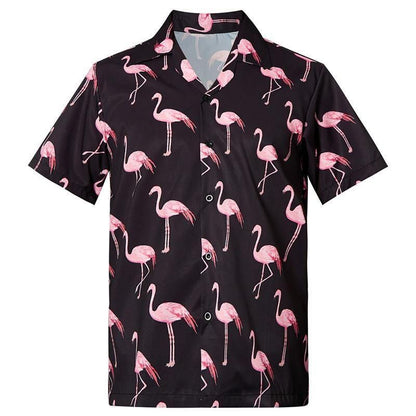 Buy Mens Hawaiian Shirts Flamingo-Hawaiian Shirt Gift, Christmas Gift