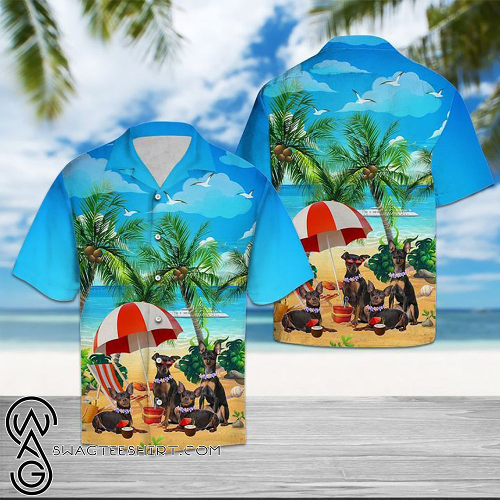 Beach Hawaii Miniature Pinscher Hawaiian ShirtHawaiian Shirt Gift, Christmas Gift