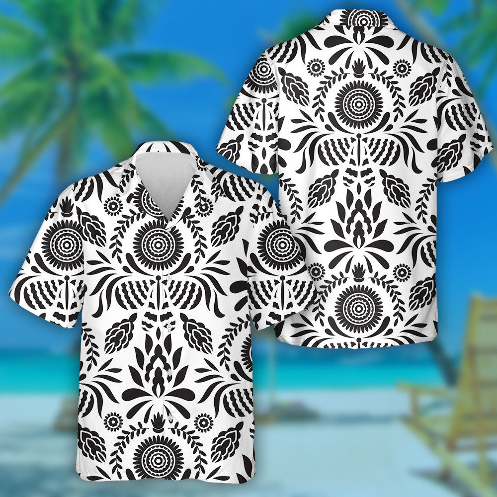 Téama Bán Dubh Mheicsiceo Le Féileacáin Agus Bláthanna Léine Haváís, Bronntanas Léine Haváíais, Bronntanas Nollag